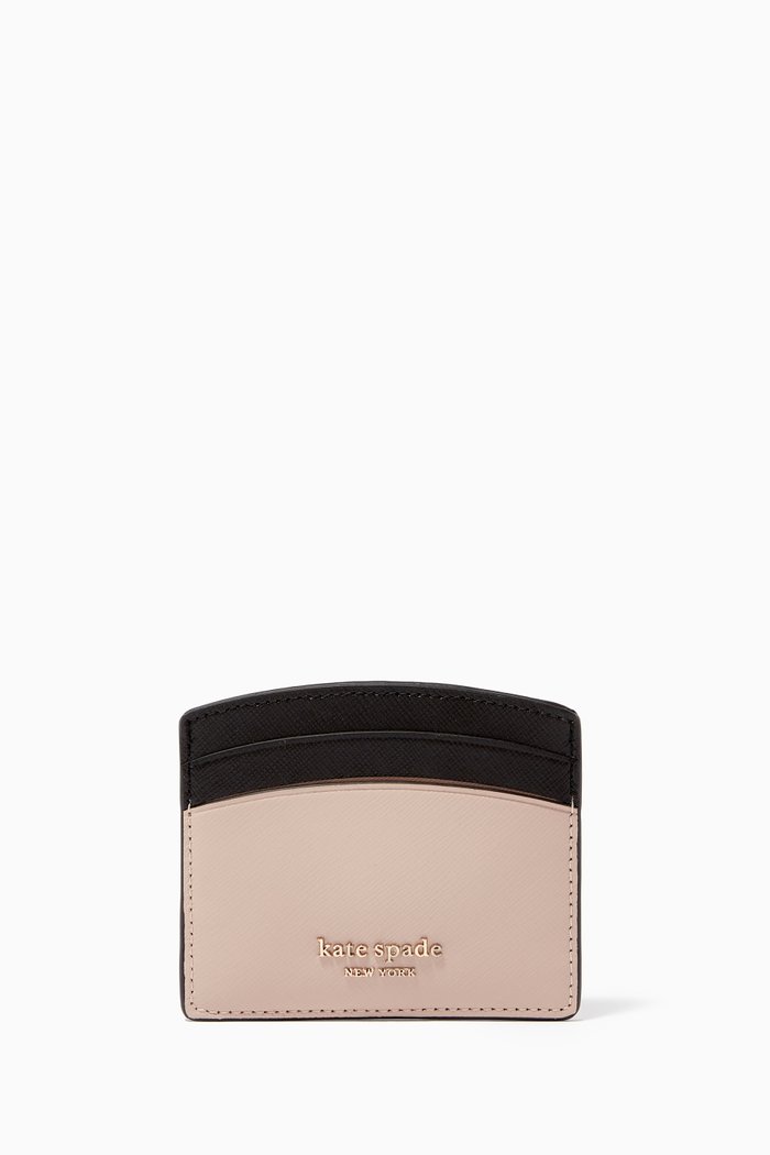 

Spencer Card Holder in Leather, Neutral