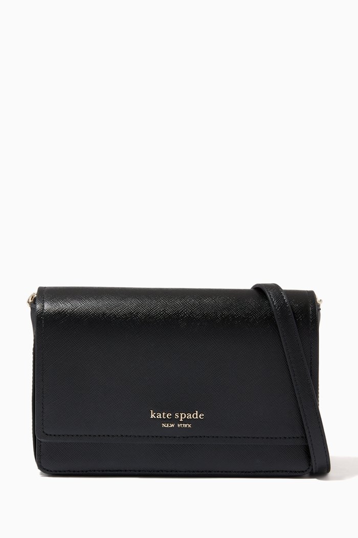 

I Heart NY Crossbody Bag in Leather, Black
