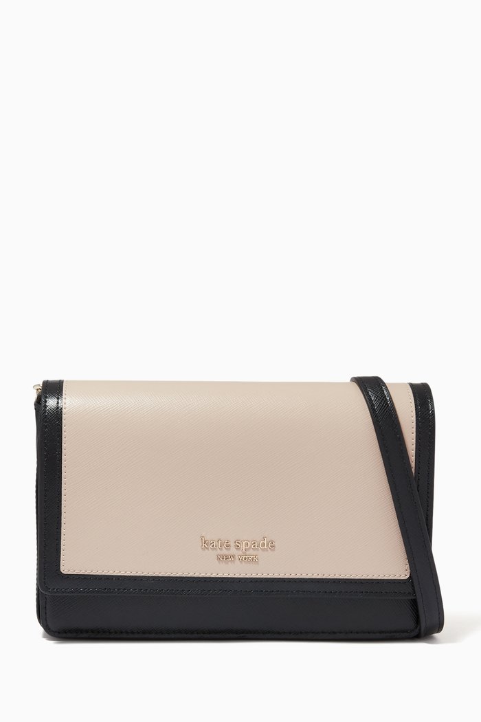 

I Heart NY Crossbody Bag in Leather, Multicolour