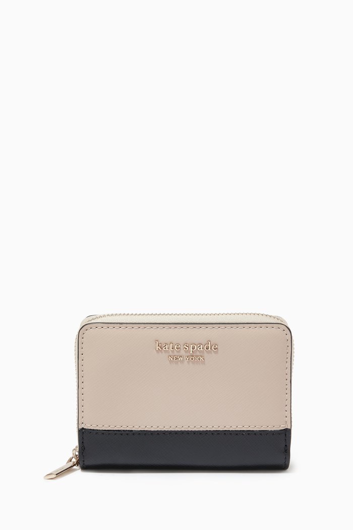 

Spencer Zip Card Case in Leather, Multicolour