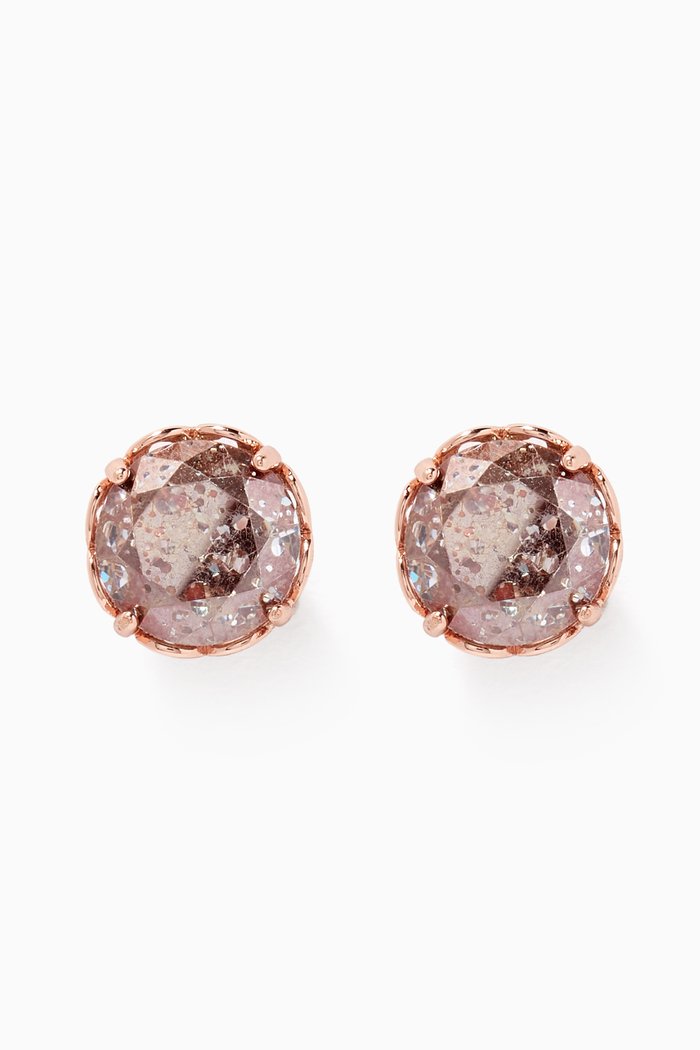 

That Sparkle Round Earrings in Metal, Pink