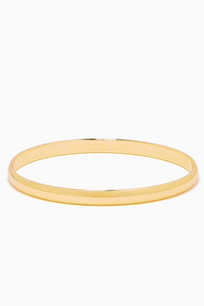 

Heart of Gold Idiom Bracelet in 14kt Gold Plating