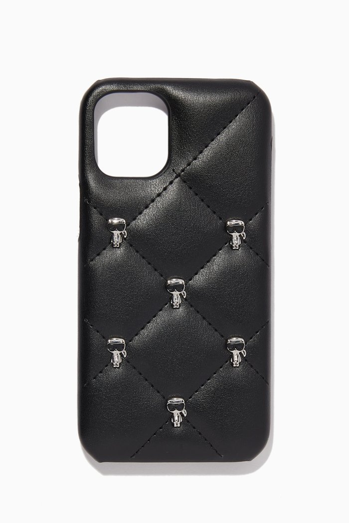 

K/Ikonik Karl Multipin iPhone 12 Mini in PU, Black