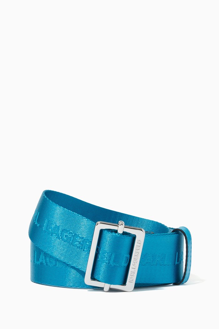 

K/ Webbing Belt in Nylon, Blue