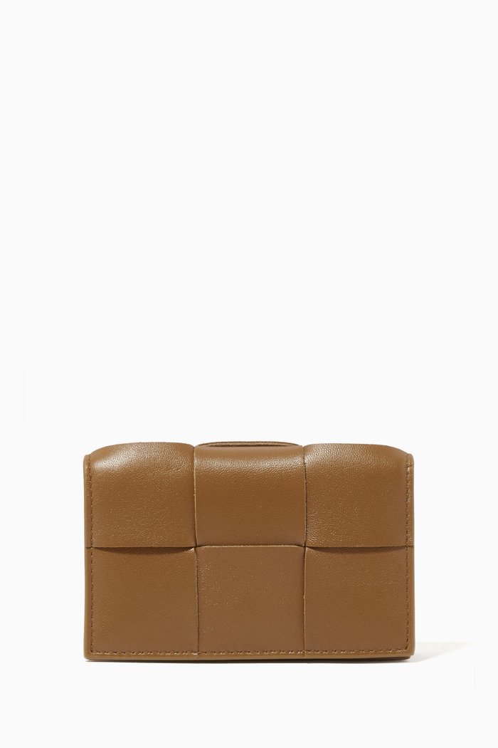 

Card Case in Intrecciato Nappa, Brown