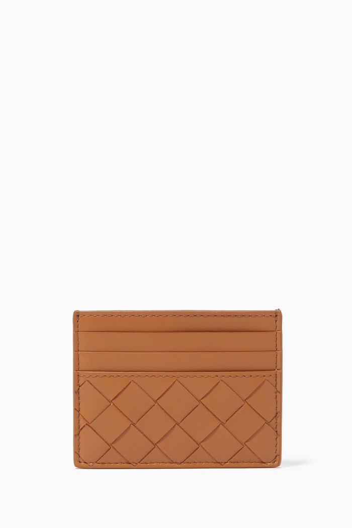 

Card Case in Intrecciato Nappa, Brown