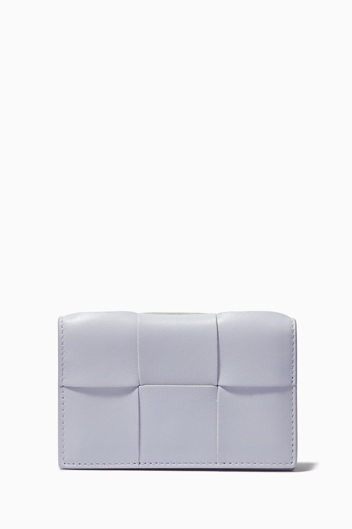 

Card Case in Intrecciato Nappa, Pink