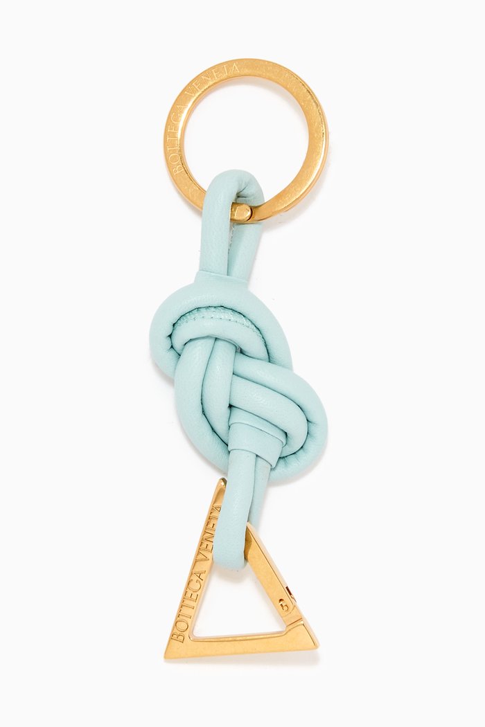 

Knotted Key Ring in Nappa, Green