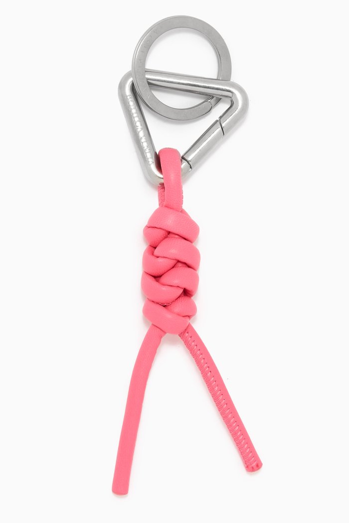 

Key Ring in Nappa, Pink