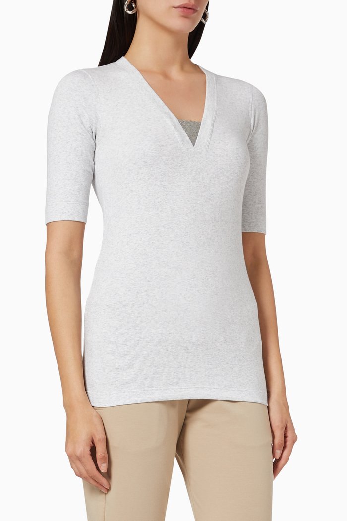 

Knit Blouse, Grey
