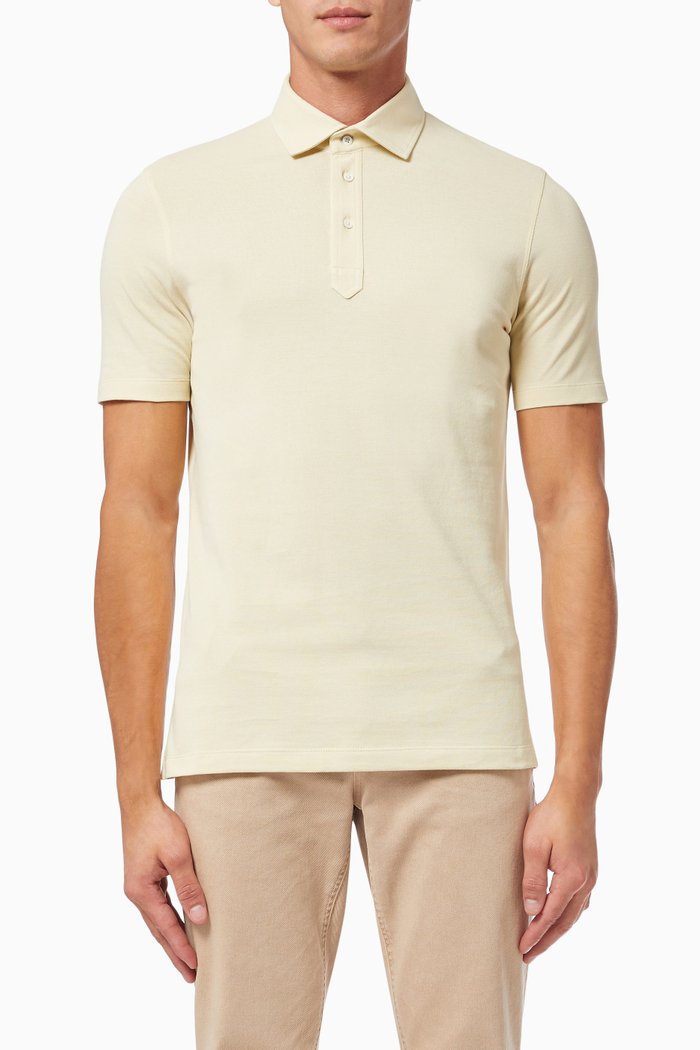 

Polo T-shirt in Cotton Piqué, Neutral