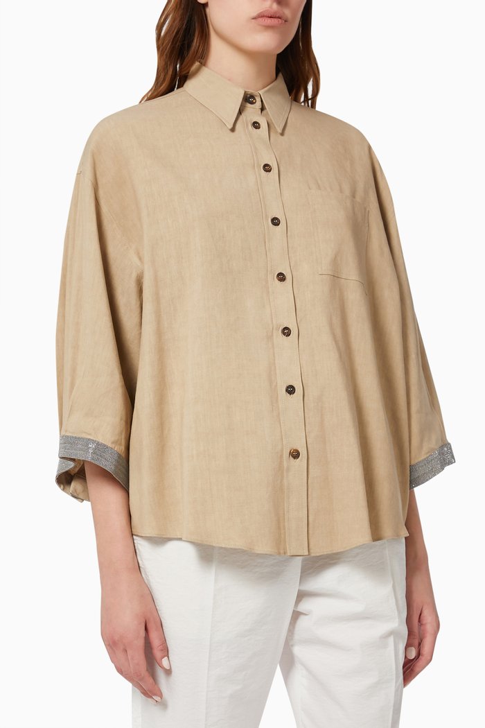 

Shirt in Linen Blend, Neutral