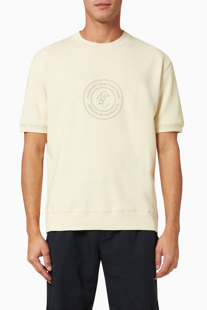 

BC Slogan Short-sleeved Sweatshirt in Cotton Jersey, Neutral