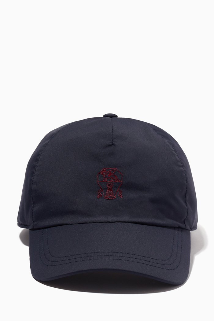 

Logo Cap in Nylon Blend, Blue