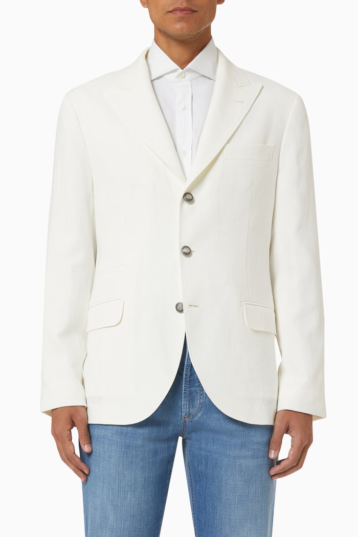 

Jacket in Linen, Neutral