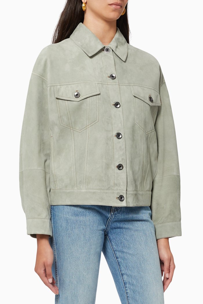 

Jacket in Couture Suede, Green