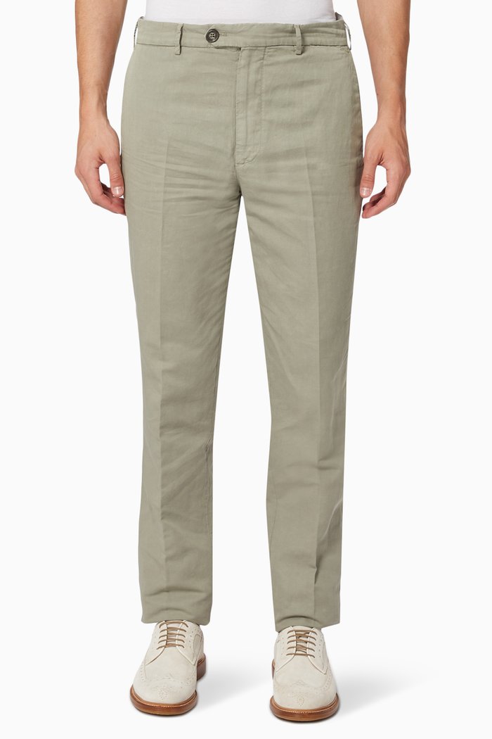 

Garment-dyed Italian Fit Pants, Brown