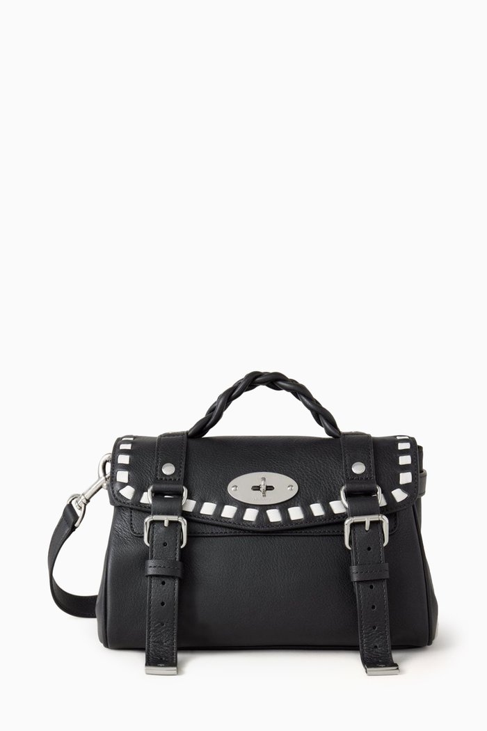 

Mini Alexa Satchel Bag in Whip Stitch Silky Calfskin, Multicolour