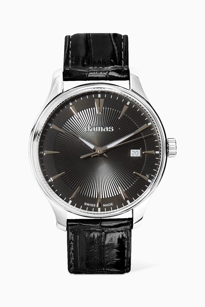

Classic Watch in Leather, Black