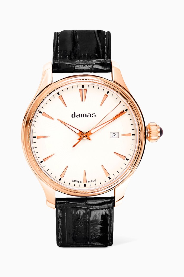 

Classic Watch in Leather, Black