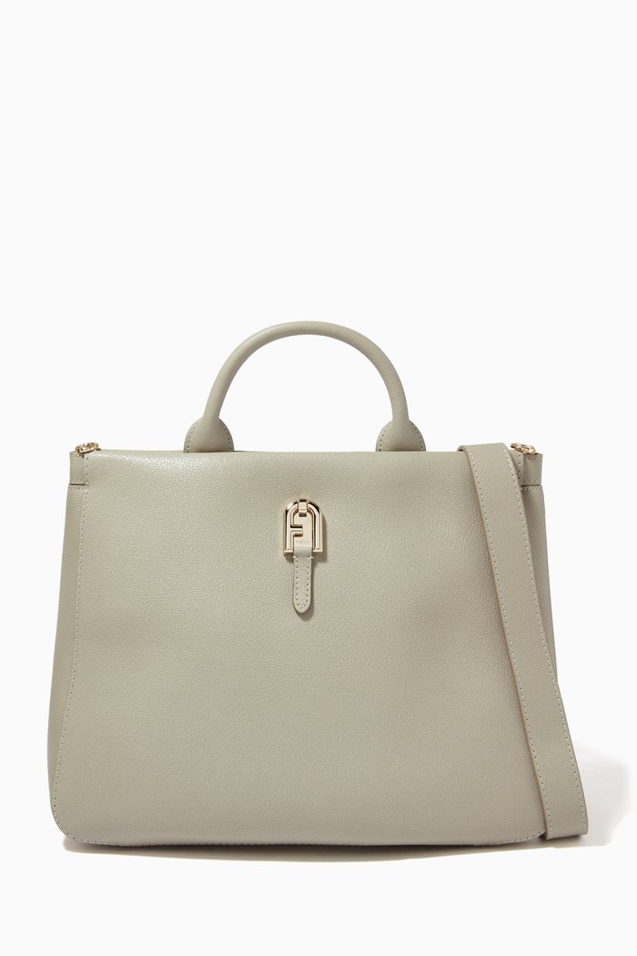 

Mini 1927 Marmo Tote Bag in Smooth Leather, Neutral