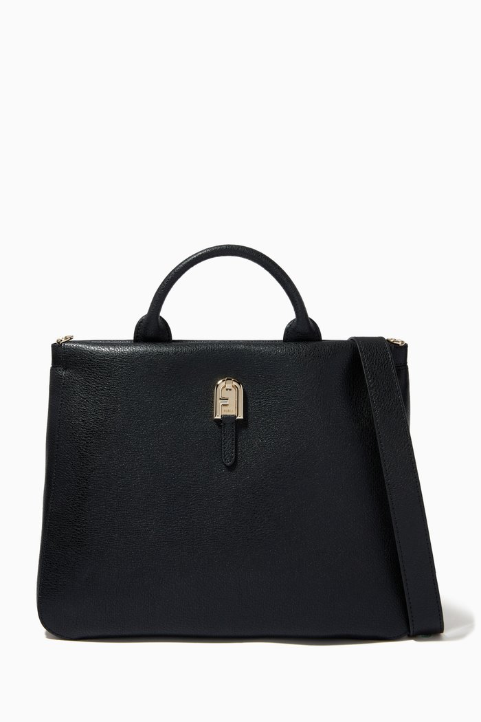 

Mini 1927 Marmo Tote Bag in Smooth Leather, Black