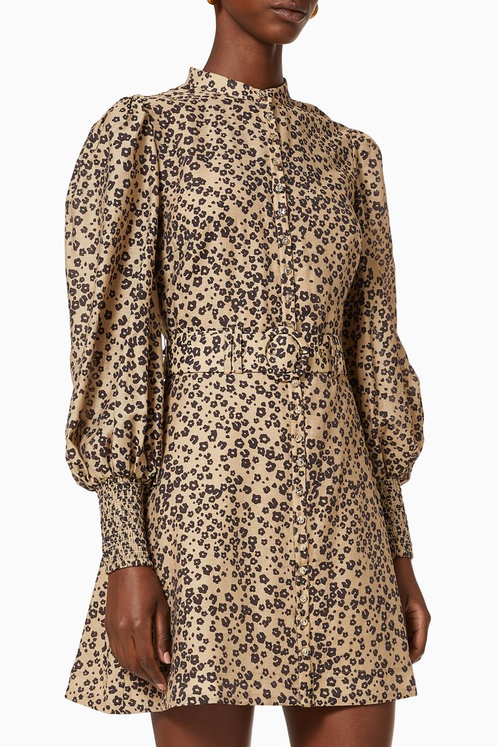 

Distance Long Sleeve Mini Dress, Multicolour