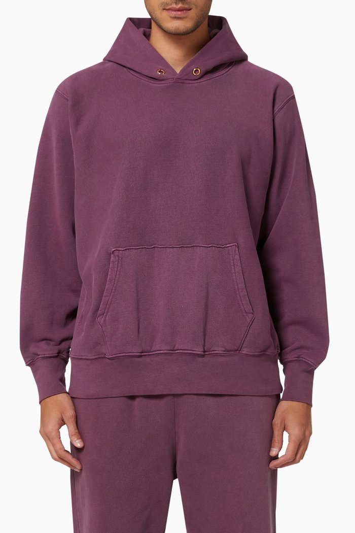 

Crop Hoodie in Fleece, Purple