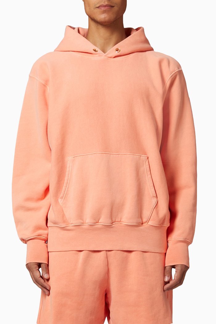 

Cropped Hoodie in Cotton, Orange