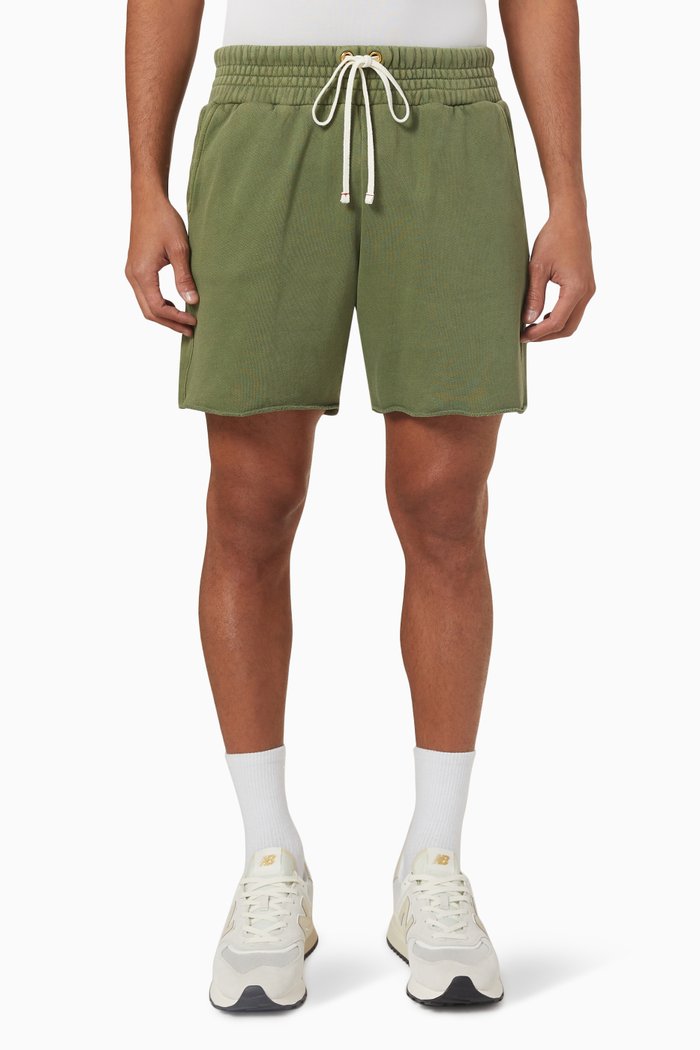 

Yacht Shorts in Brushed Cotton Fleece, Green