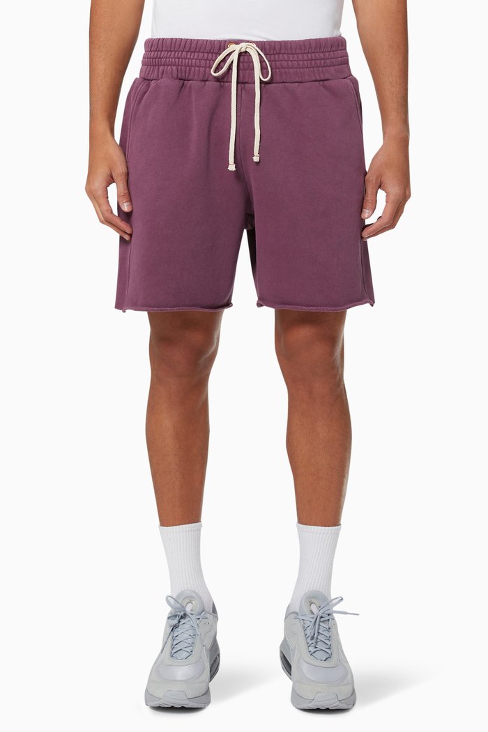 

Yacht Shorts in Brushed Cotton Fleece, Purple