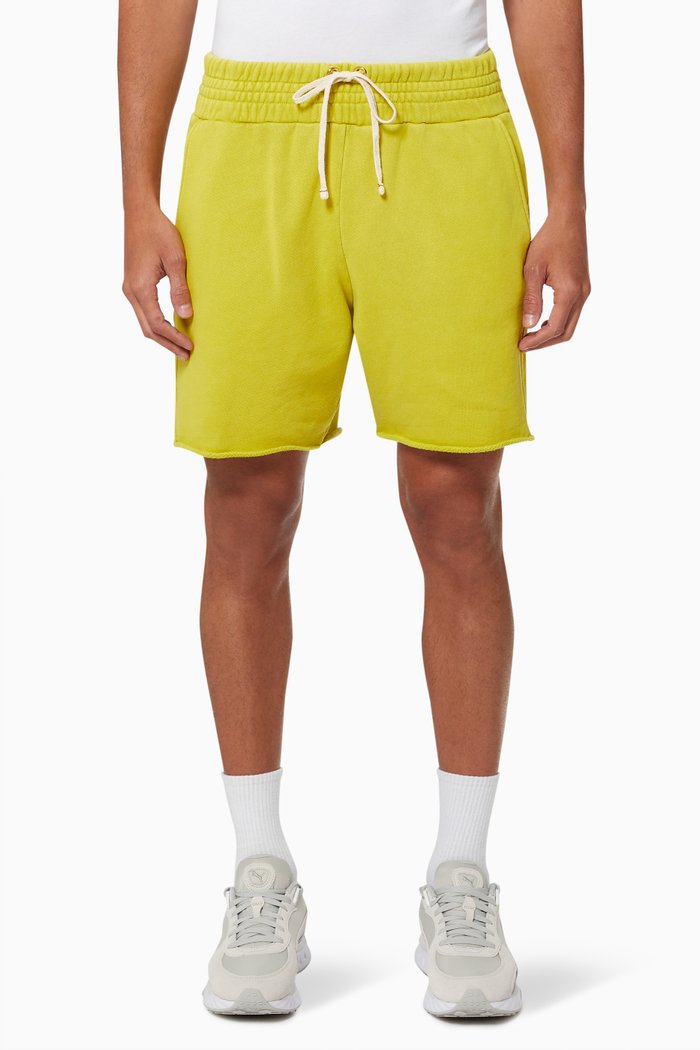 

Yacht Shorts in Brushed Cotton Fleece, Yellow