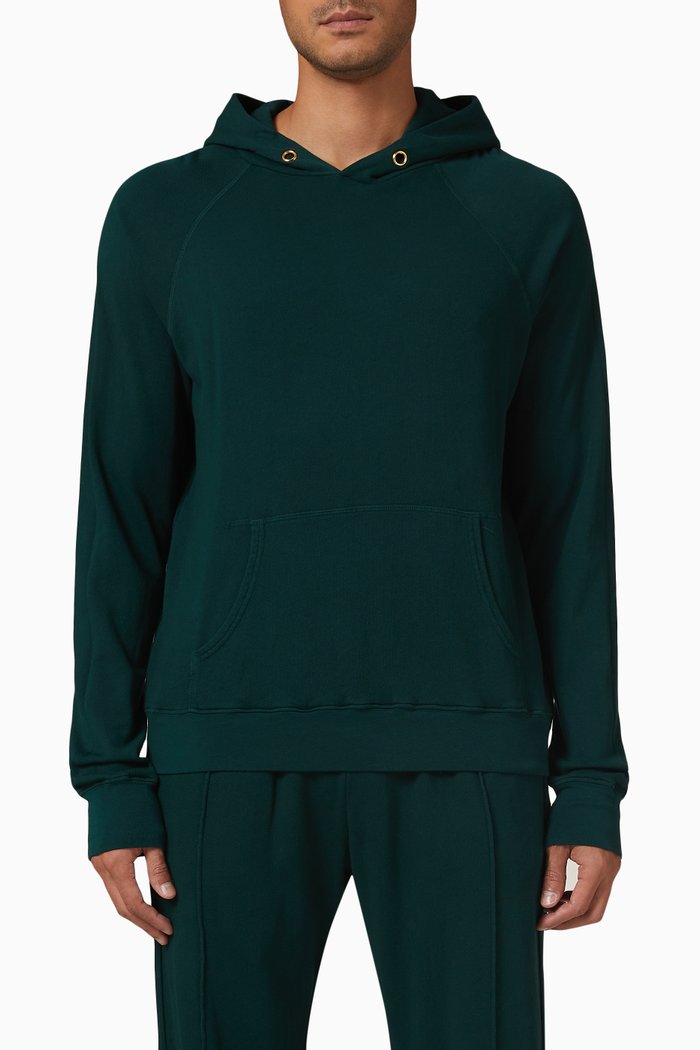 

Raglan Hoodie in French Terry, Green