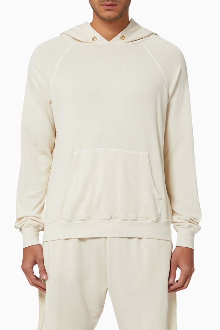 

Raglan Hoodie in French Terry, Neutral