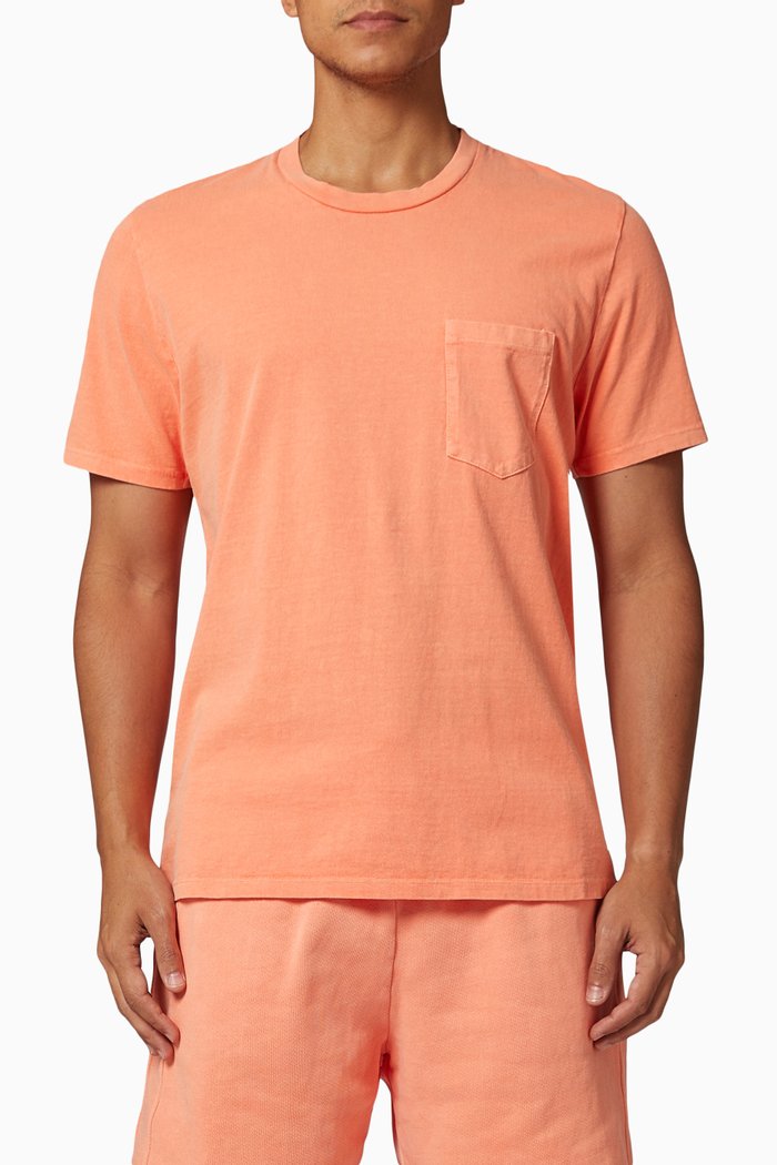 

Classic Pocket T-Shirt in Cotton Jersey, Orange