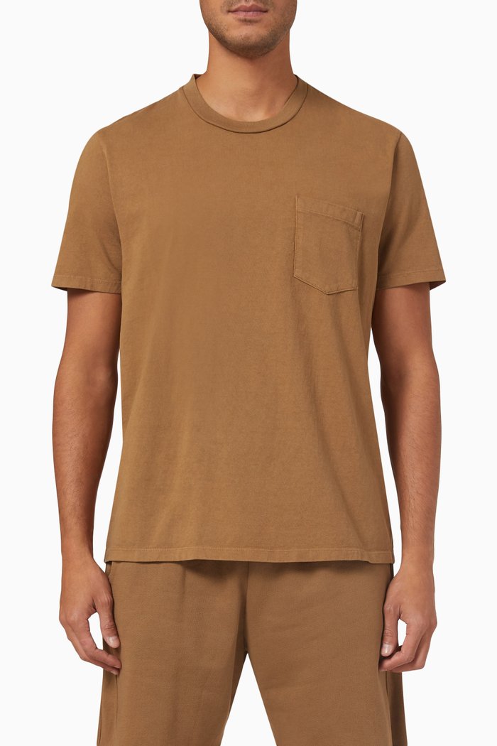 

Classic Pocket T-shirt in Cotton Jersey, Orange