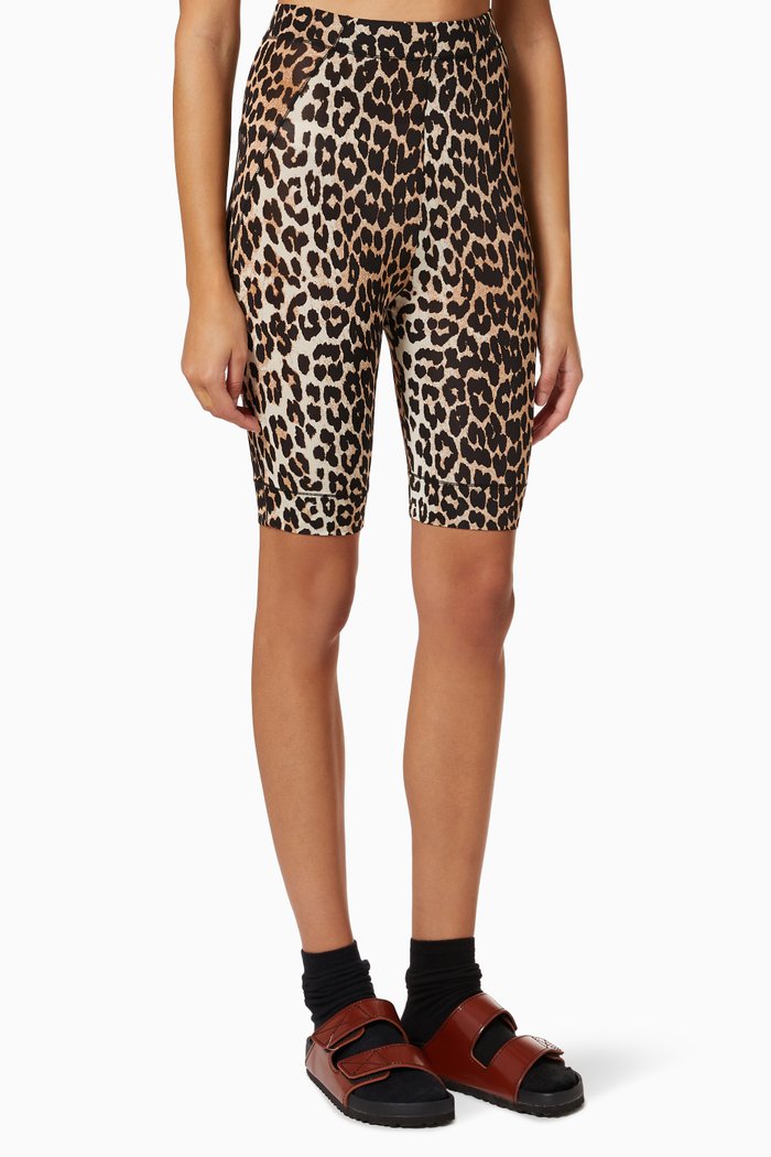 

Slip Shorts in Stretch Rayon Jersey, Brown