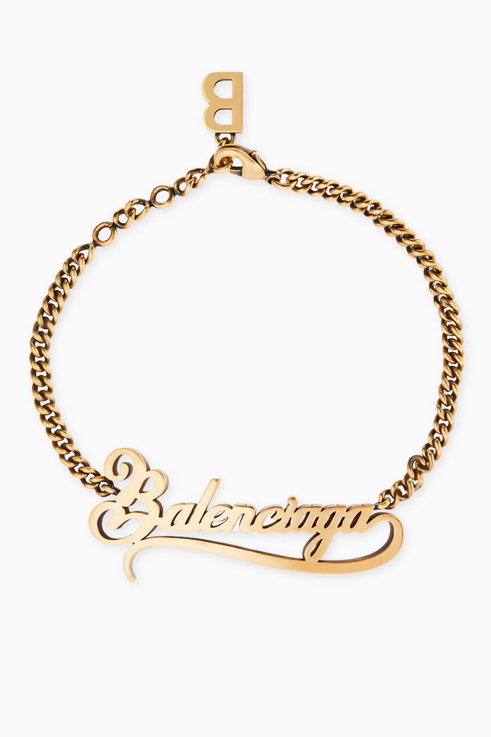 

Typo Valentine Bracelet in Brass, Gold