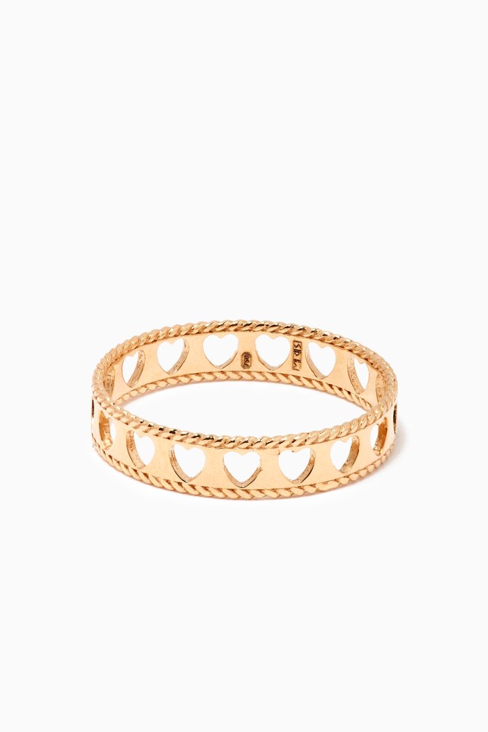 

Heart Compass Ring in 18kt Yellow Gold