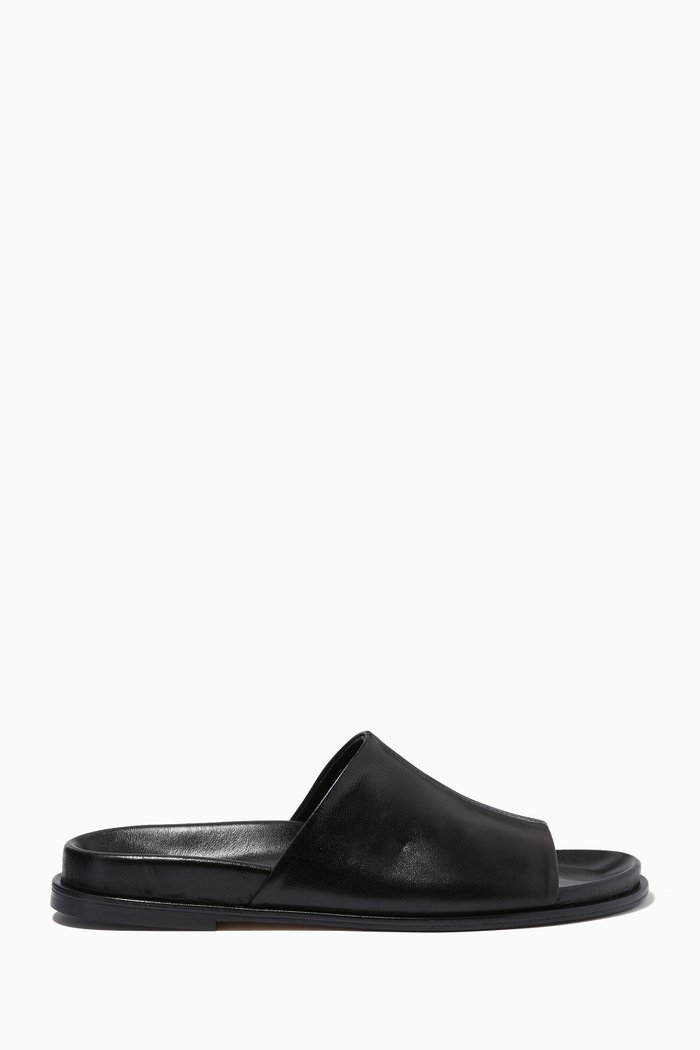 

Ada Slide Sandals in Nappa, Black