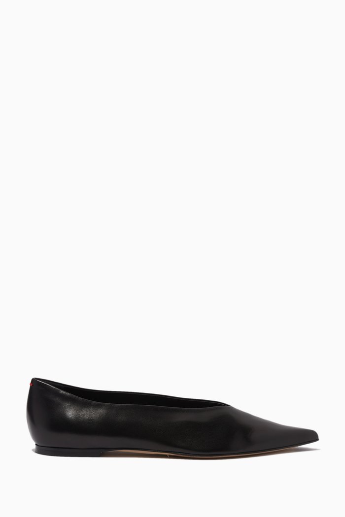

Rosa Ballerina Flats in Nappa, Black