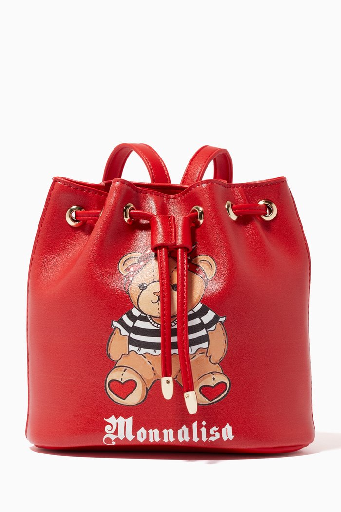 

Teddy Technical Fabric Backpack, Red