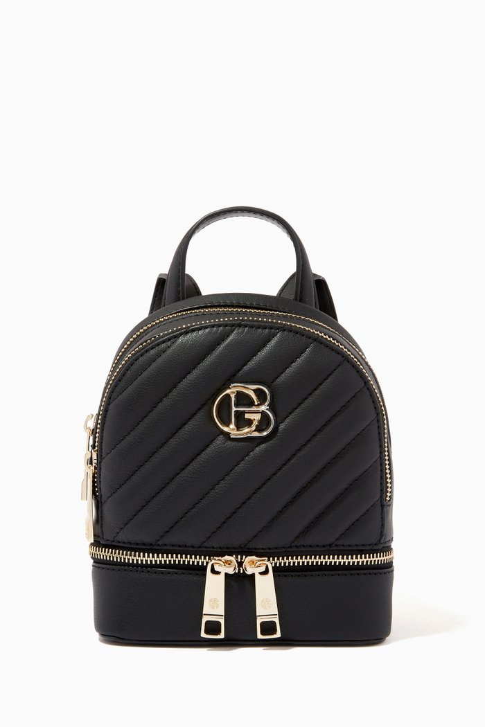 

Backpack in Quilted Leather, Black