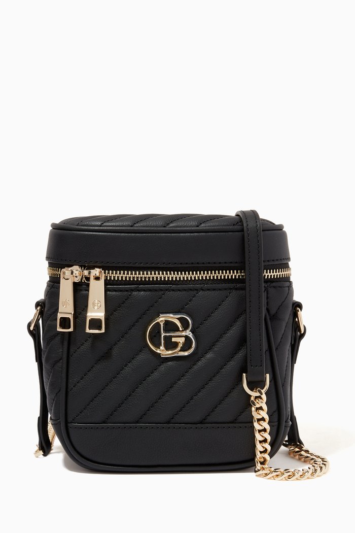 

Crossbody in Quilted Leather, Black