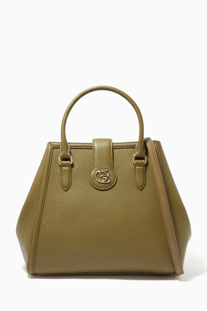 

Tote Bag in Leather, Green