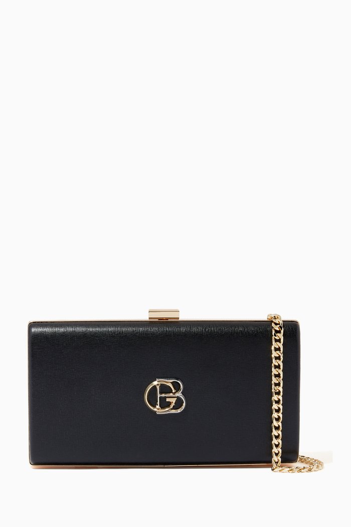 

Clutch in Smooth Leather, Black
