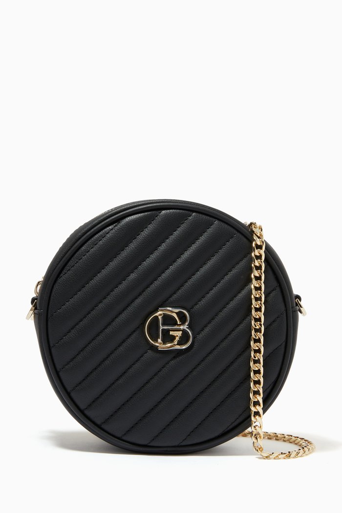 

Crossbody in Quilted Leather, Black
