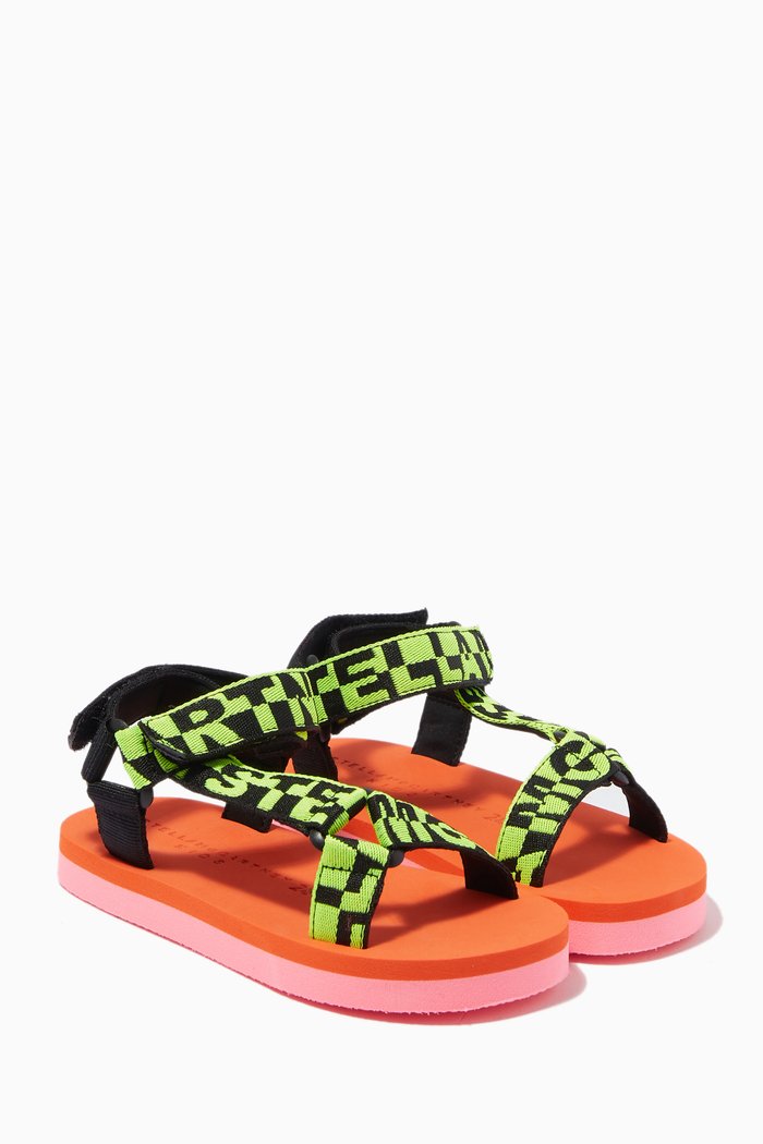 

Logo Tape Velcro Sandals, Multicolour