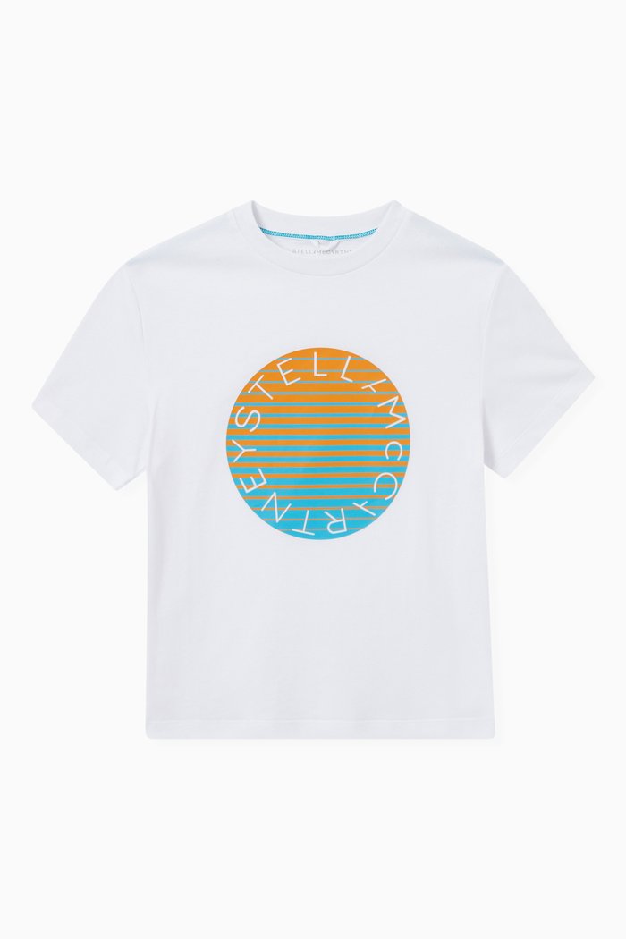 

Logo Print T-Shirt in Jersey, White