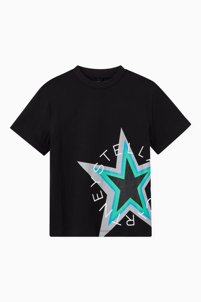 

Star Logo T-Shirt in Cotton, Black